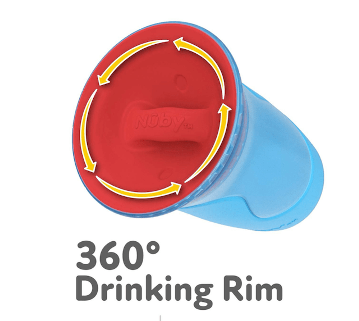 Nûby | No-Spill™ 360˚ Wonder Cup™ | 300ml | Blue/ Green