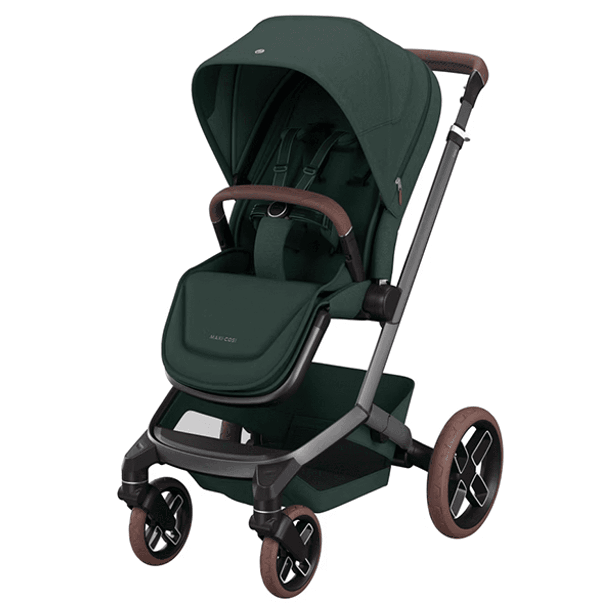  Maxi-Cosi | Fame Kombivogn Twillic Green + Pebble Pro Bilstol og Base 360 Pro