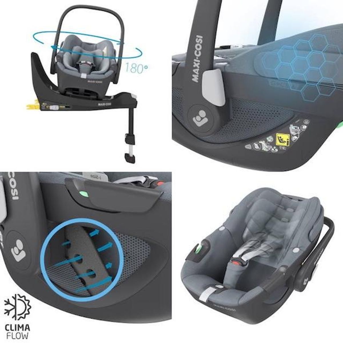 Emmaljunga 2026 | Sento Pro Flat + Maxi-Cosi 360 Pebble + Base| Urban Dark Navy