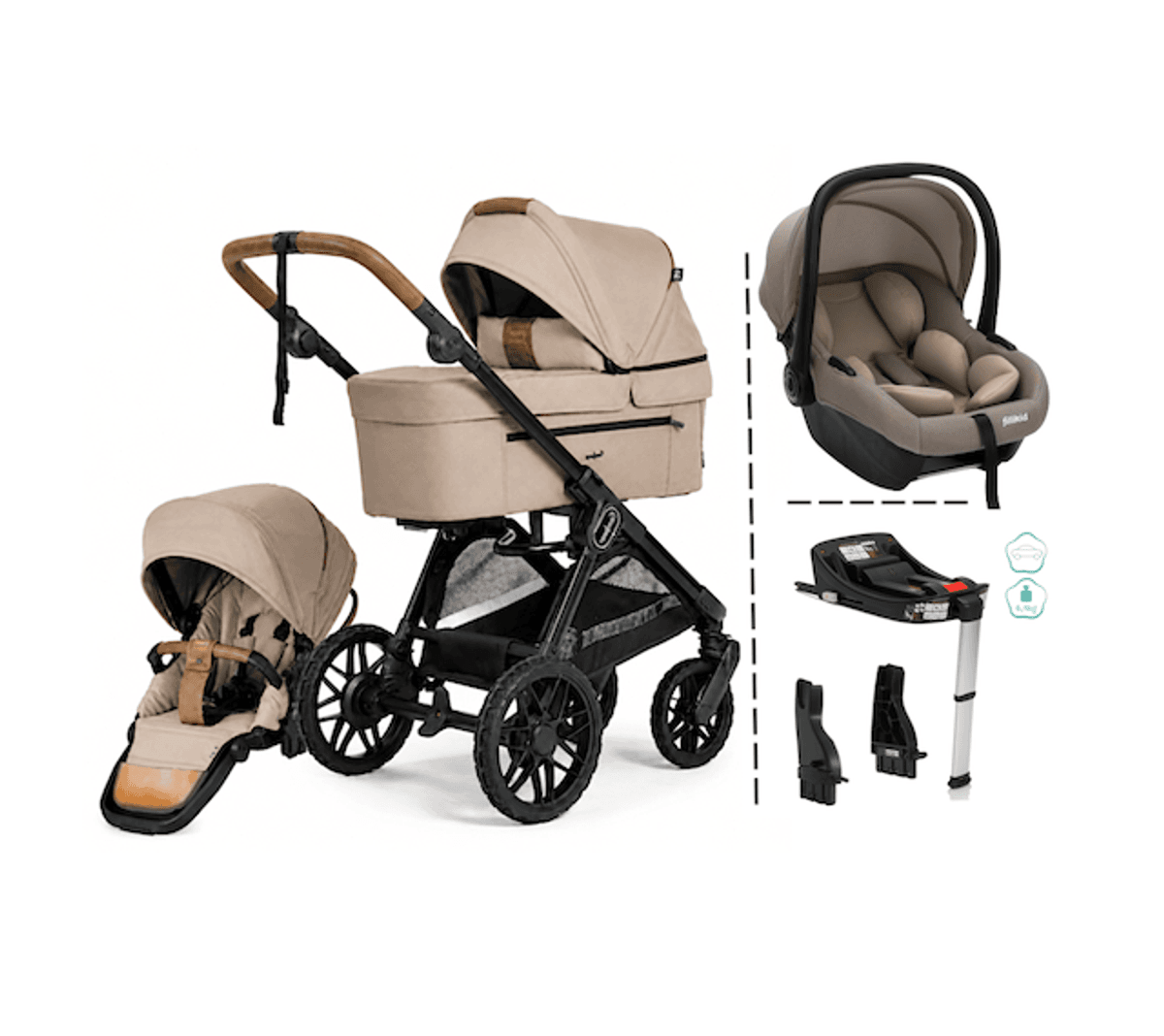 Emmaljunga | Jubileums Vogn + Fillikid bilstol & base | Sento Pro Kombi Ergo+