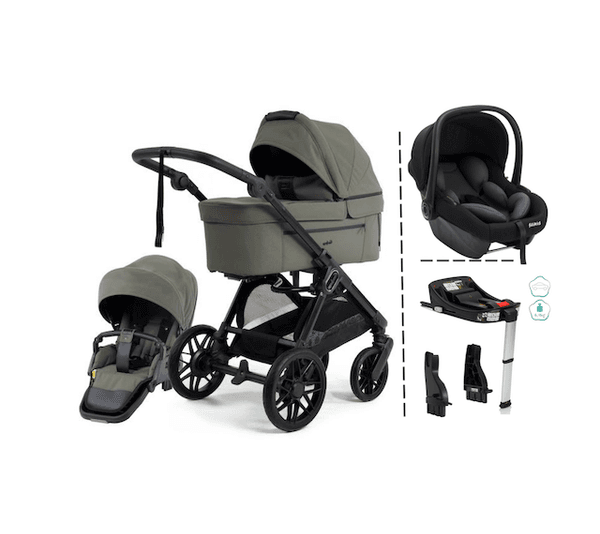 Emmaljunga 2027 | Sento Pro Kombi Flat + Fillikid Bilstolpakke | Urban Green