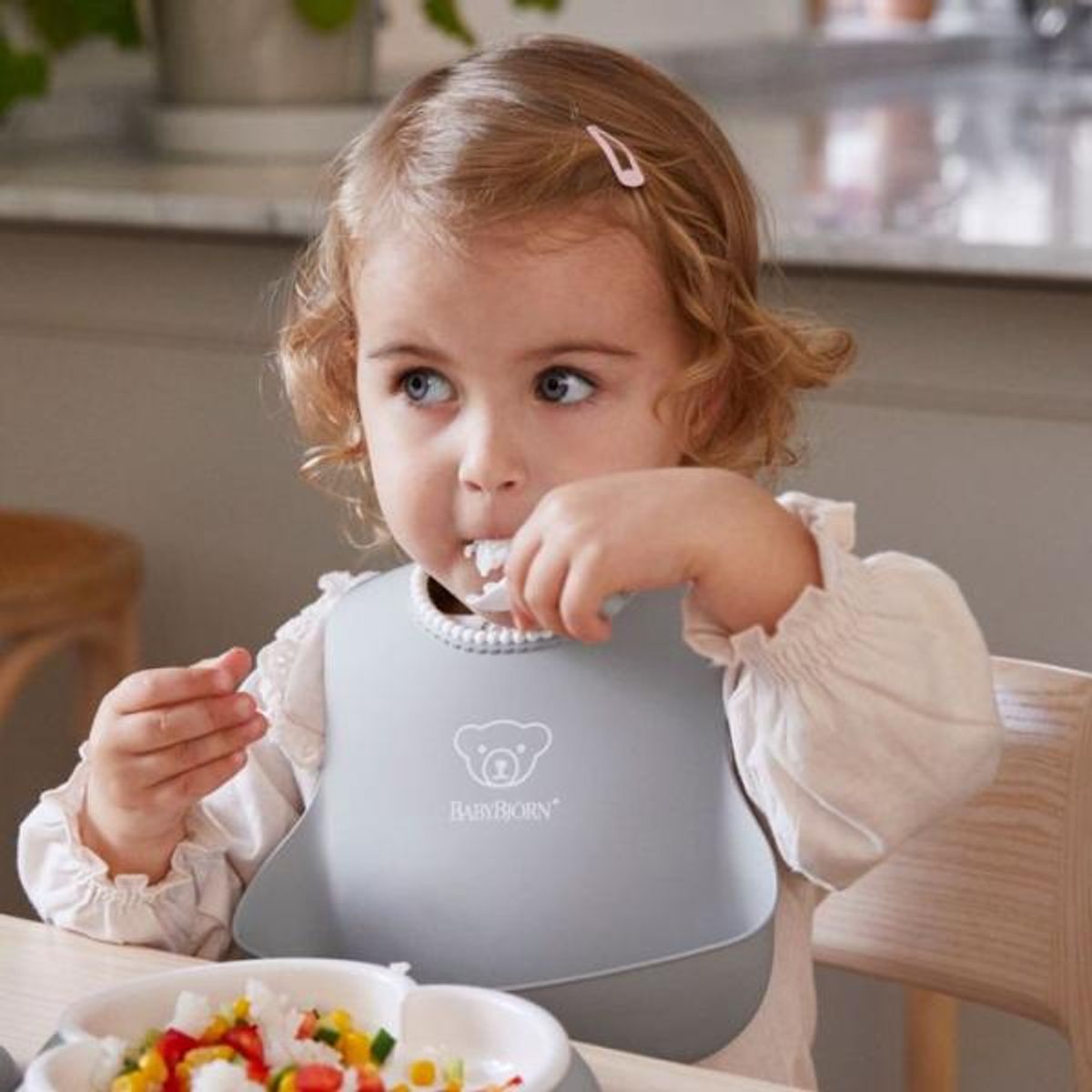 BabyBjörn | Smekke Soft | 2pk | Blek Rosa/Grå