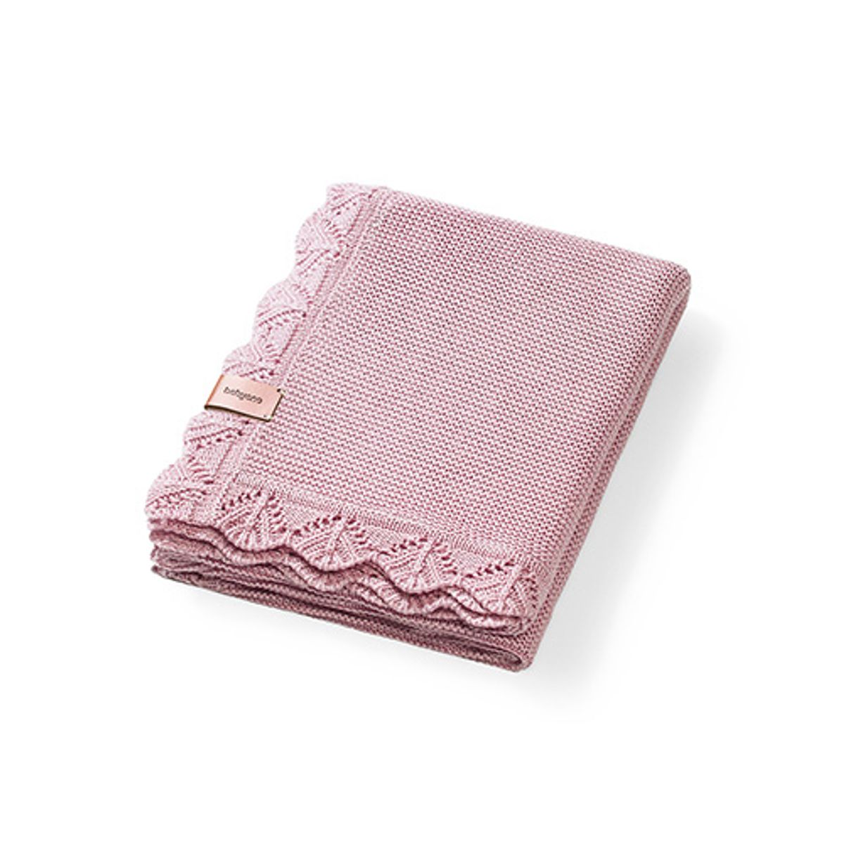 Babyono | Strikket bambusteppe baby|  Rosa