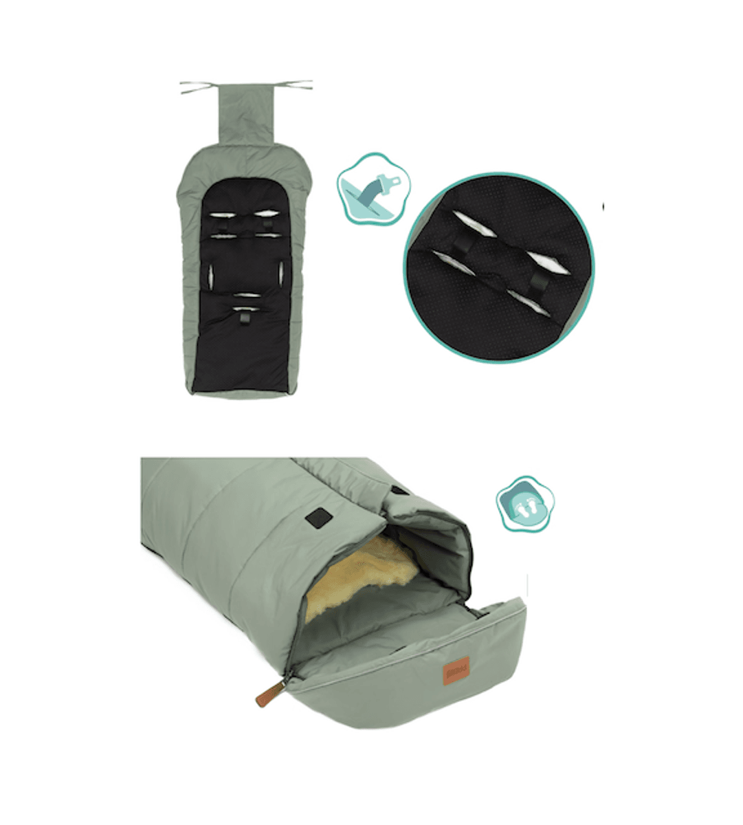 Fillikid | VInterpose Nanga lammeskinn | Sage