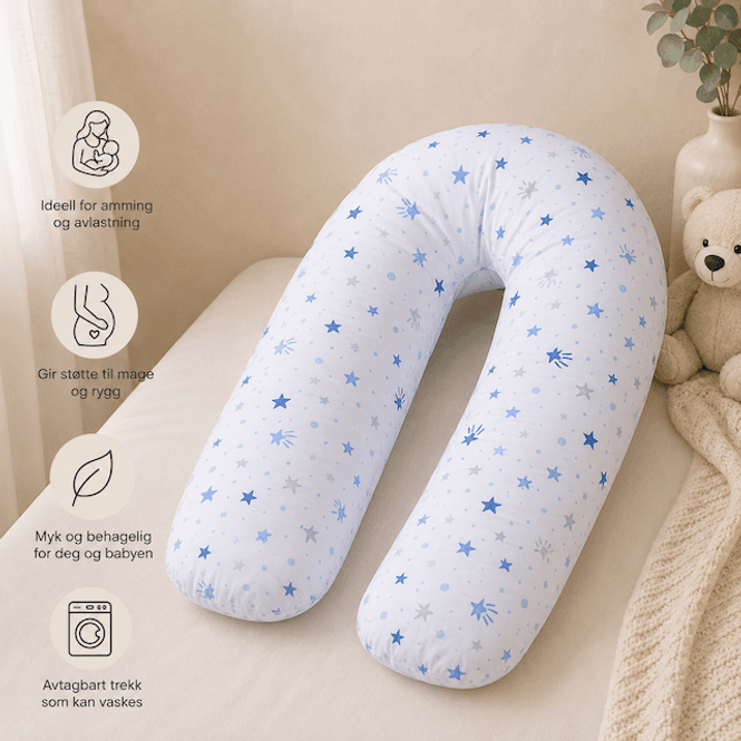 Hovedbilde Fillikid | Gravid & Ammepute | 190 cm | Stars White/Blue