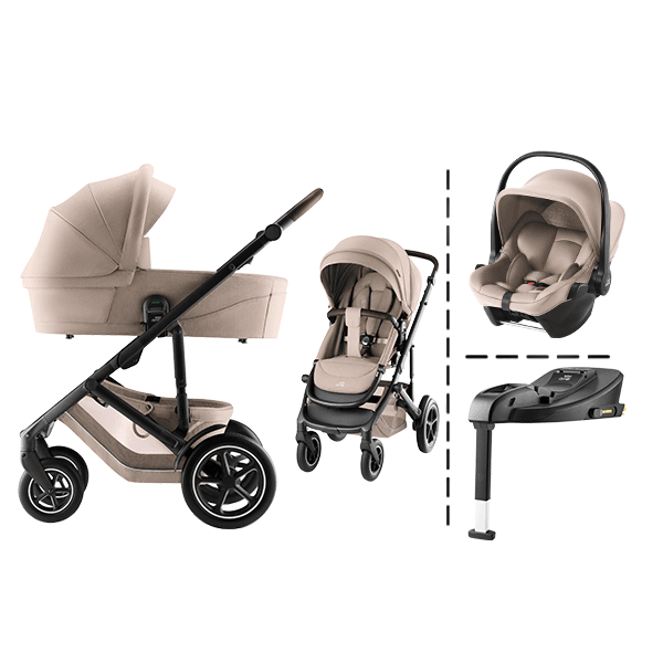 Hovedbilde Britax | Smile 5Z kombivogn + Core bilstol & Base | Teak & Chai