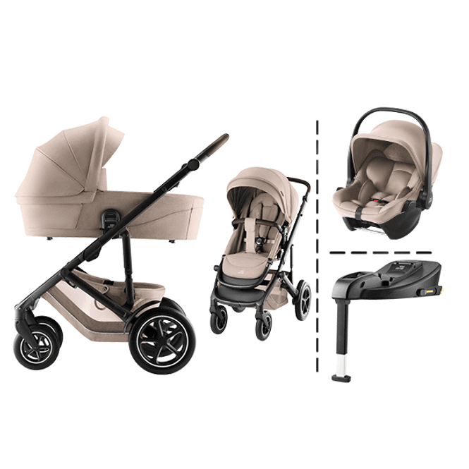 Hovedbilde Britax | Smile 5Z kombivogn + Core bilstol & Base | Teak & Chai