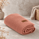 Hovedbilde Fillikid | Strikket babyteppe | 80 x 100 cm | Rose