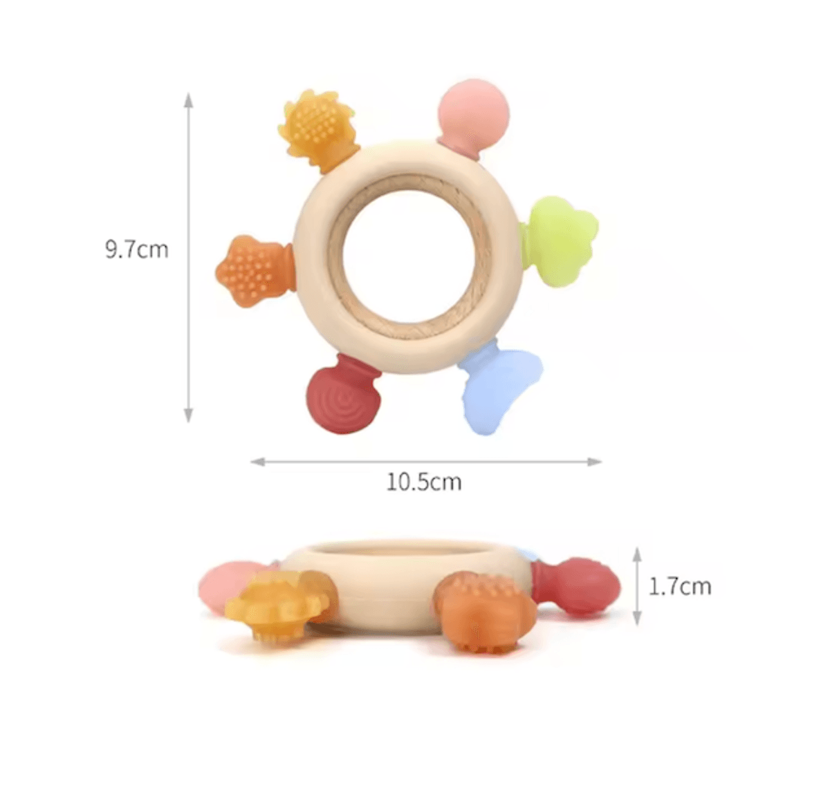 Troller Kids | Silikon Bitestjerne | Colorful 1