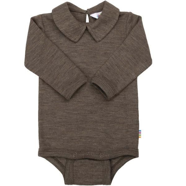 Hovedbilde Joha | Langermet body med krage | Brun Melange