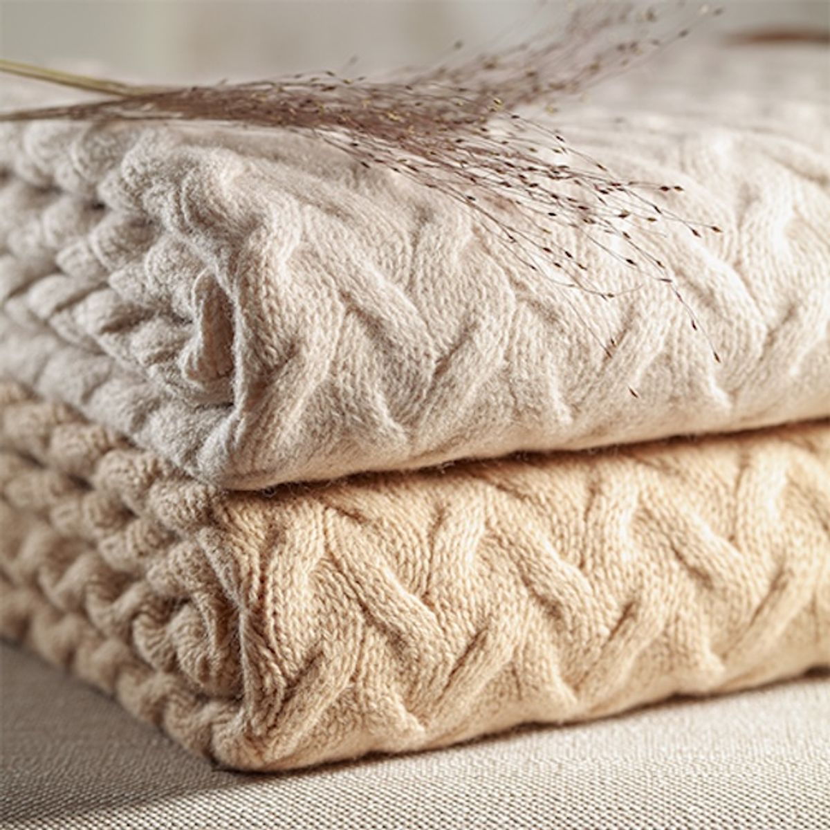 Babyono | Merino Ull teppe | Beige