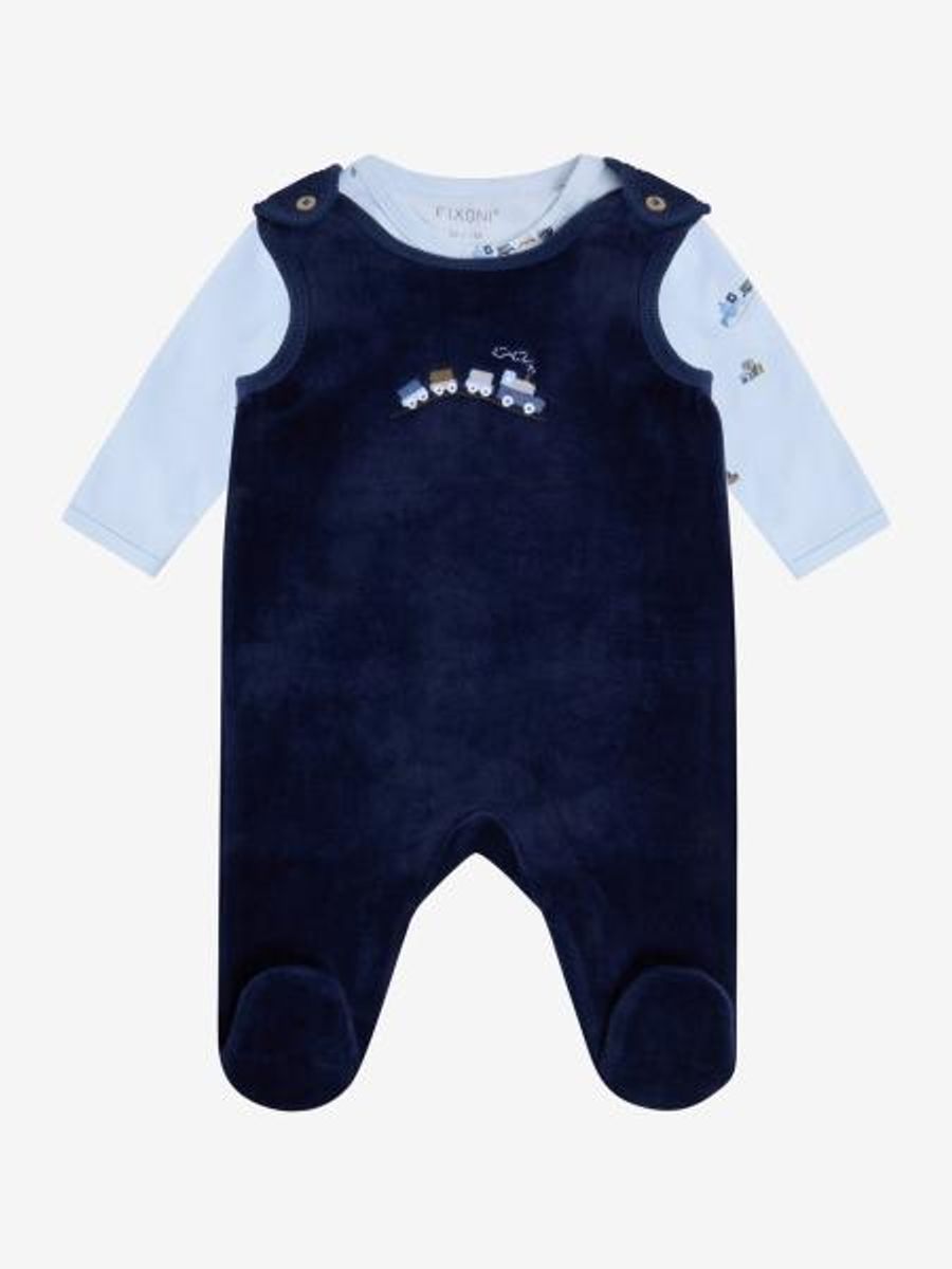 Fixoni | Sett med body og veloursparkebukse | Navy Blazer