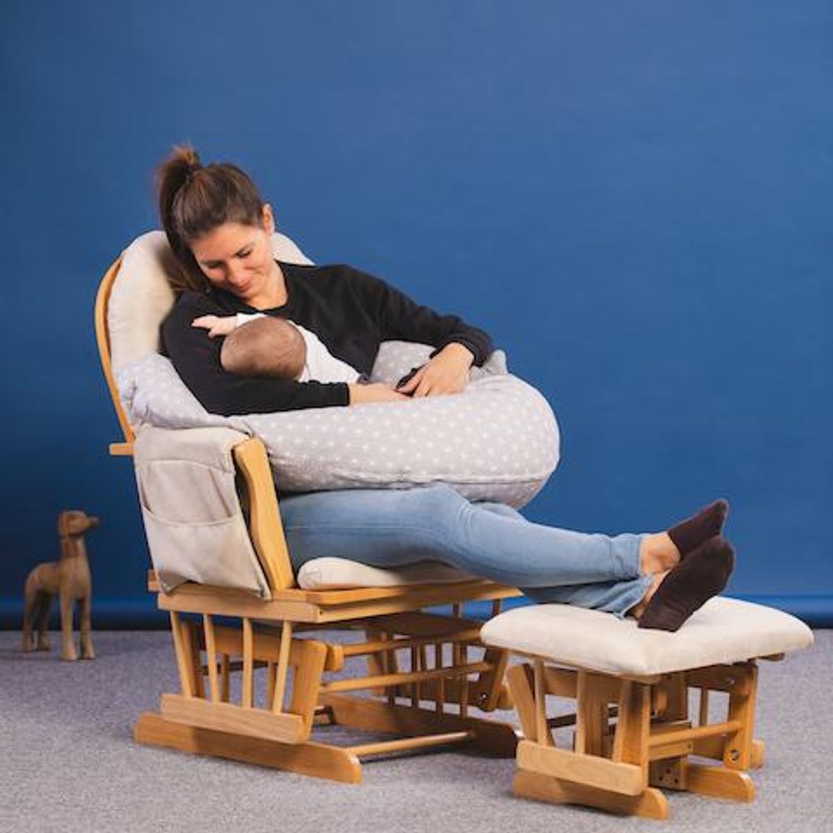 Fillikid | Gravid-og Ammepute 4in1 | Birds Petrol