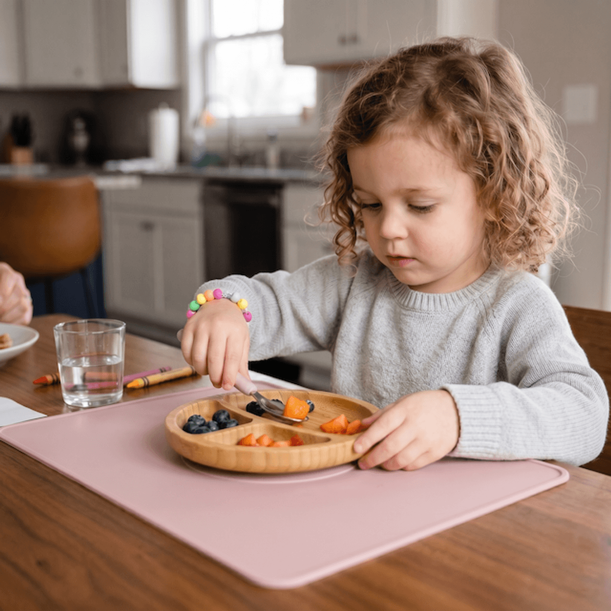 Troller Kids| Silikon Spisebrikke | Blå