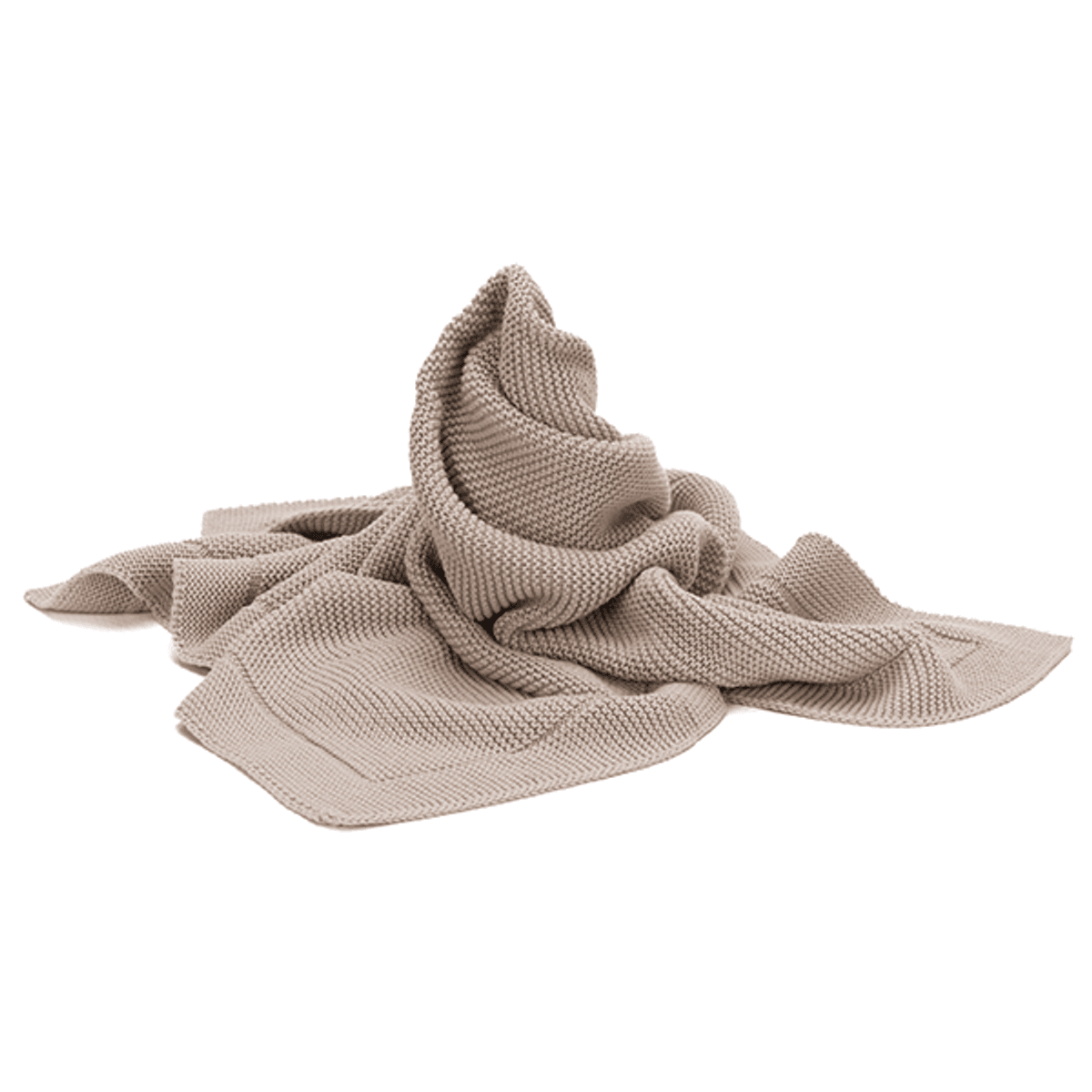 Fillikid | Strikket babyteppe | 80 x 100 cm | Taupe