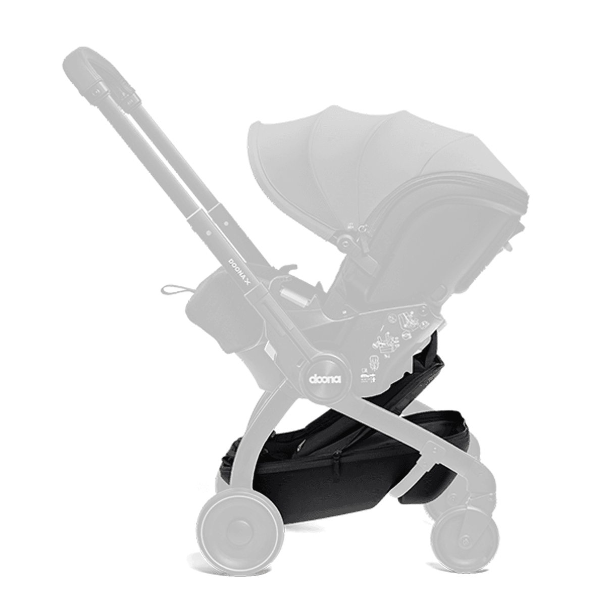 Doona X | Pack & Go Handlekurv/Sekk | Sort