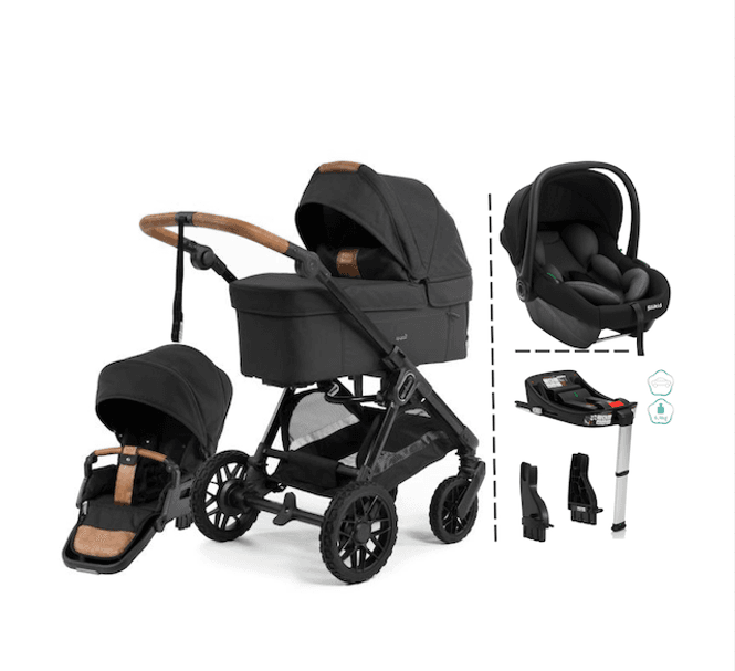 Hovedbilde Emmaljunga 2027 | Sento Pro Kombi Flat + Fillikid Bilstolpakke | Outdoor Black