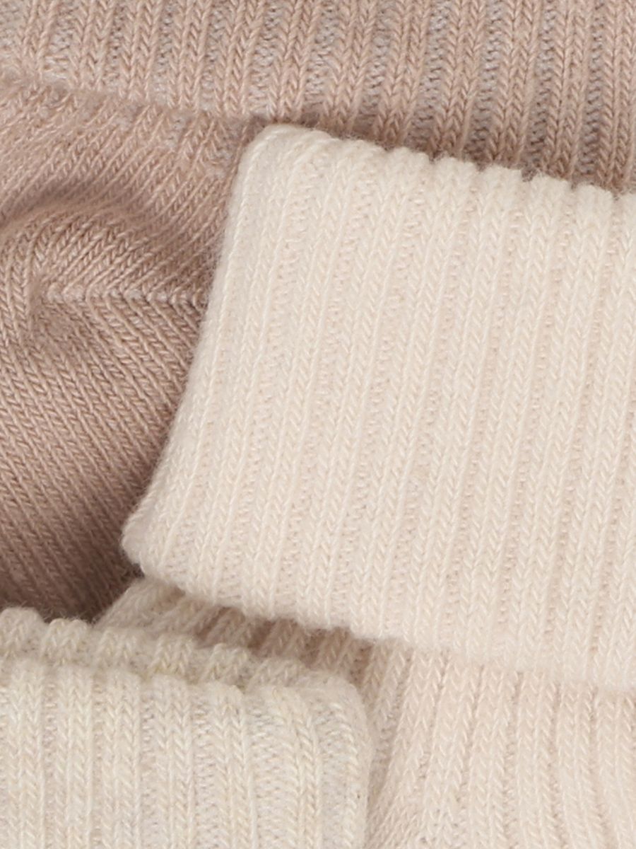 Minymo | Ribbestrikkede babysokker 3-pk | Birch