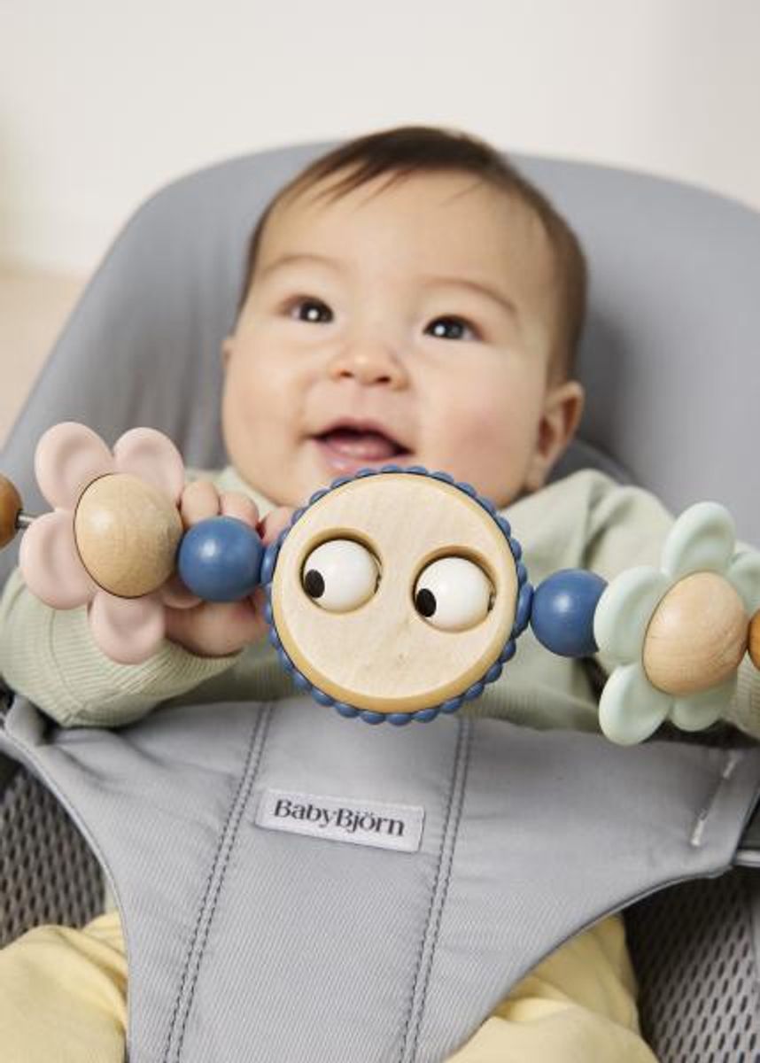 BabyBjörn | Vippestol Balance Soft | Vevd Jersey Tri-Fabric | Lysgrå