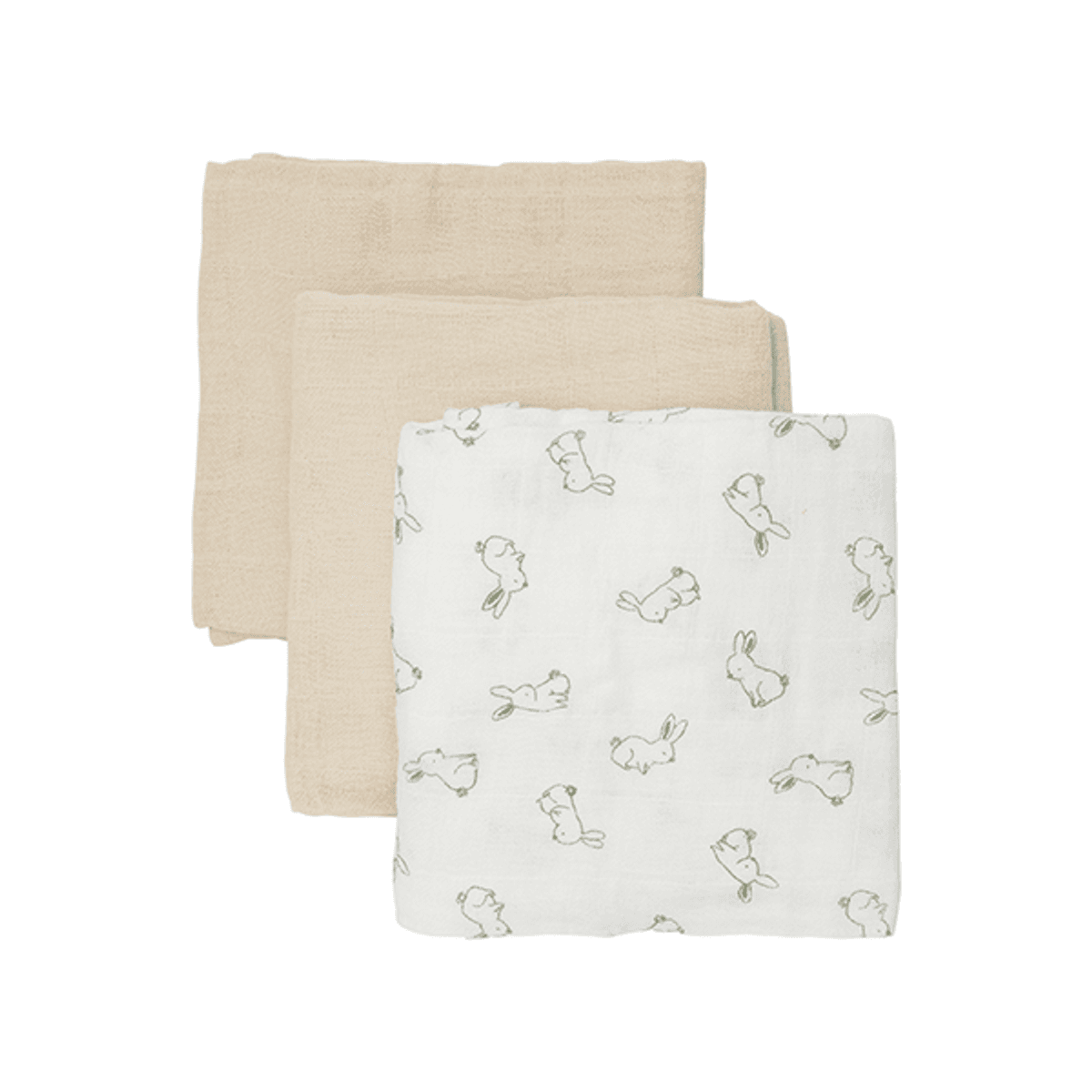 Pippi Peyote Økologisk Tøybleier Muslin 3-pakning