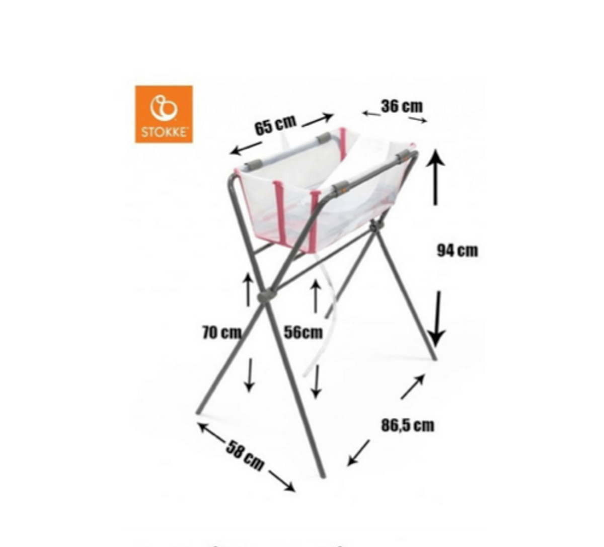 Stokke | Flexi Bath + Stativ + Badestøtte | Transparent Green