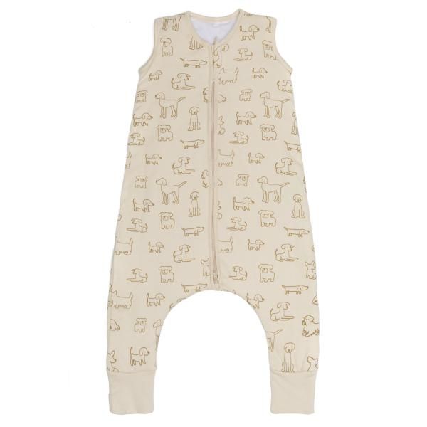 Fillikid | Sommer nattpose med ben | 0,5 TOG | Str.92 | Hund Beige