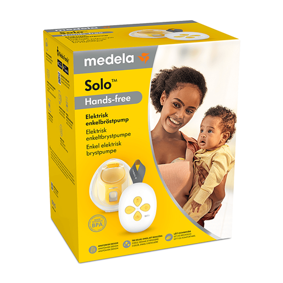  Medela | Solo™ Hands-free enkel elektrisk brystpumpe