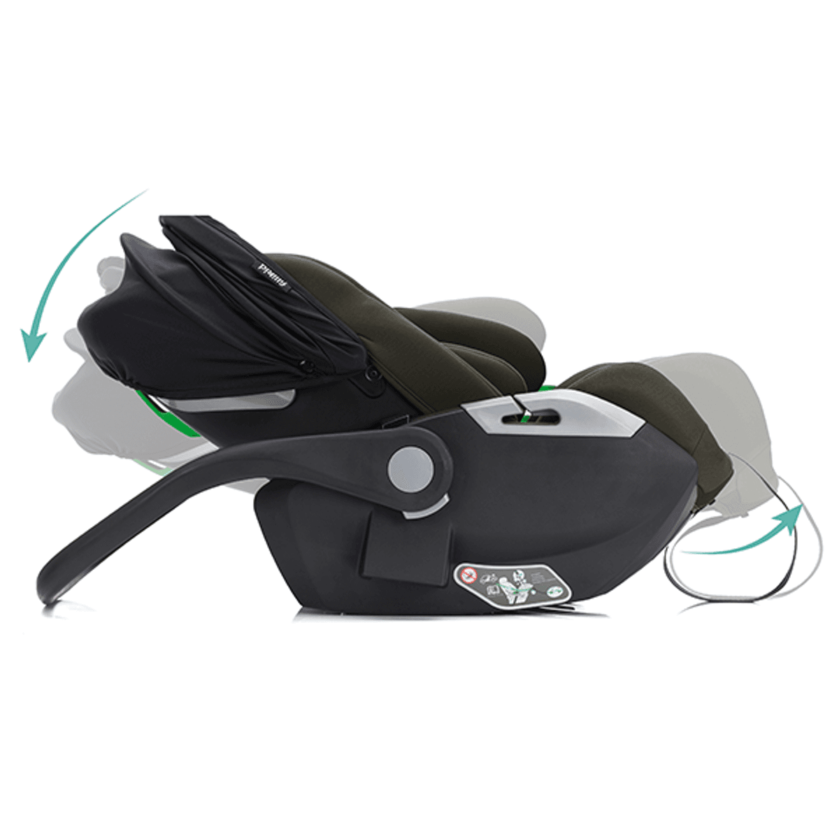 Fillikid | Noa Bilstol og Base | 0-13 kg | Forest Green