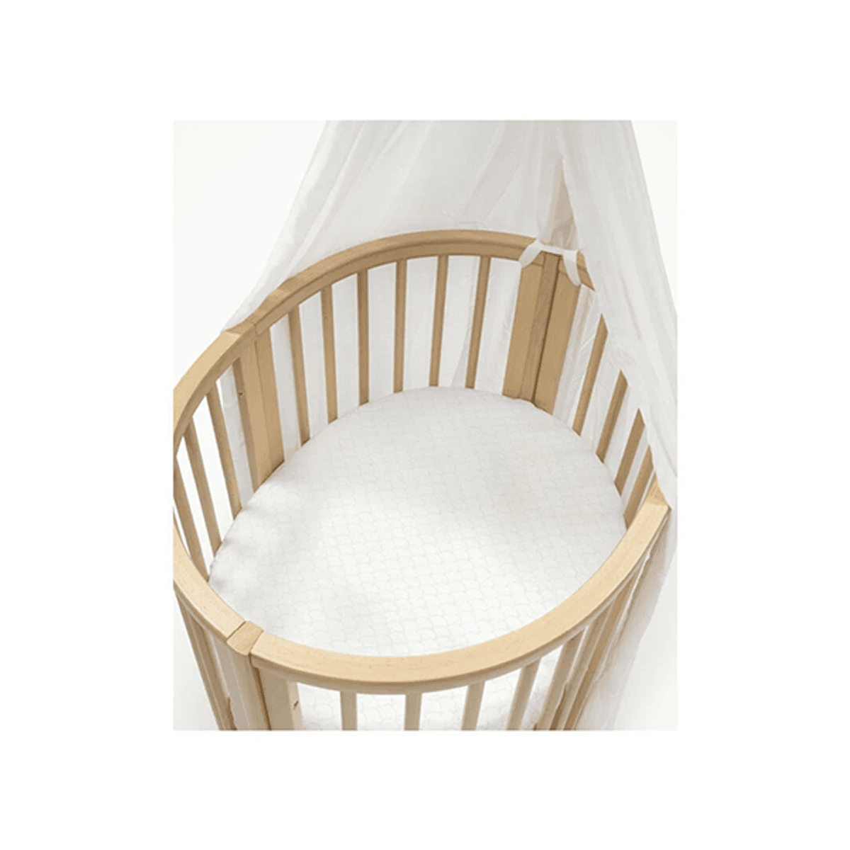 Stokke | Sleepi mini V3 | Formsydd laken | Fans Grey