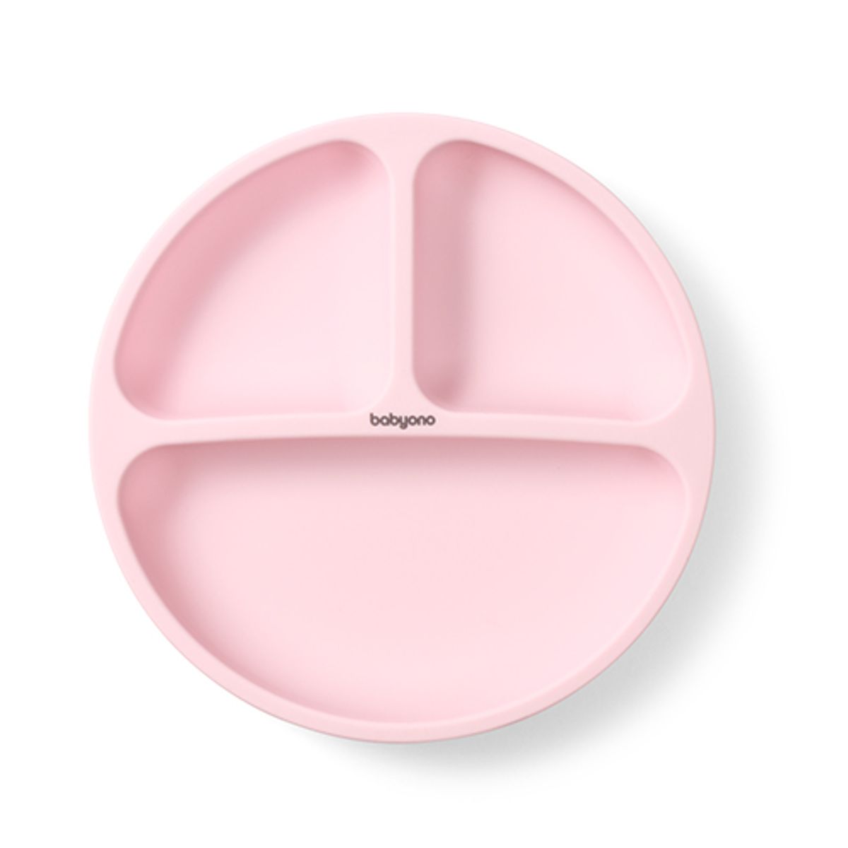 Babyono | Silikontallerken med sugekopp | Rosa