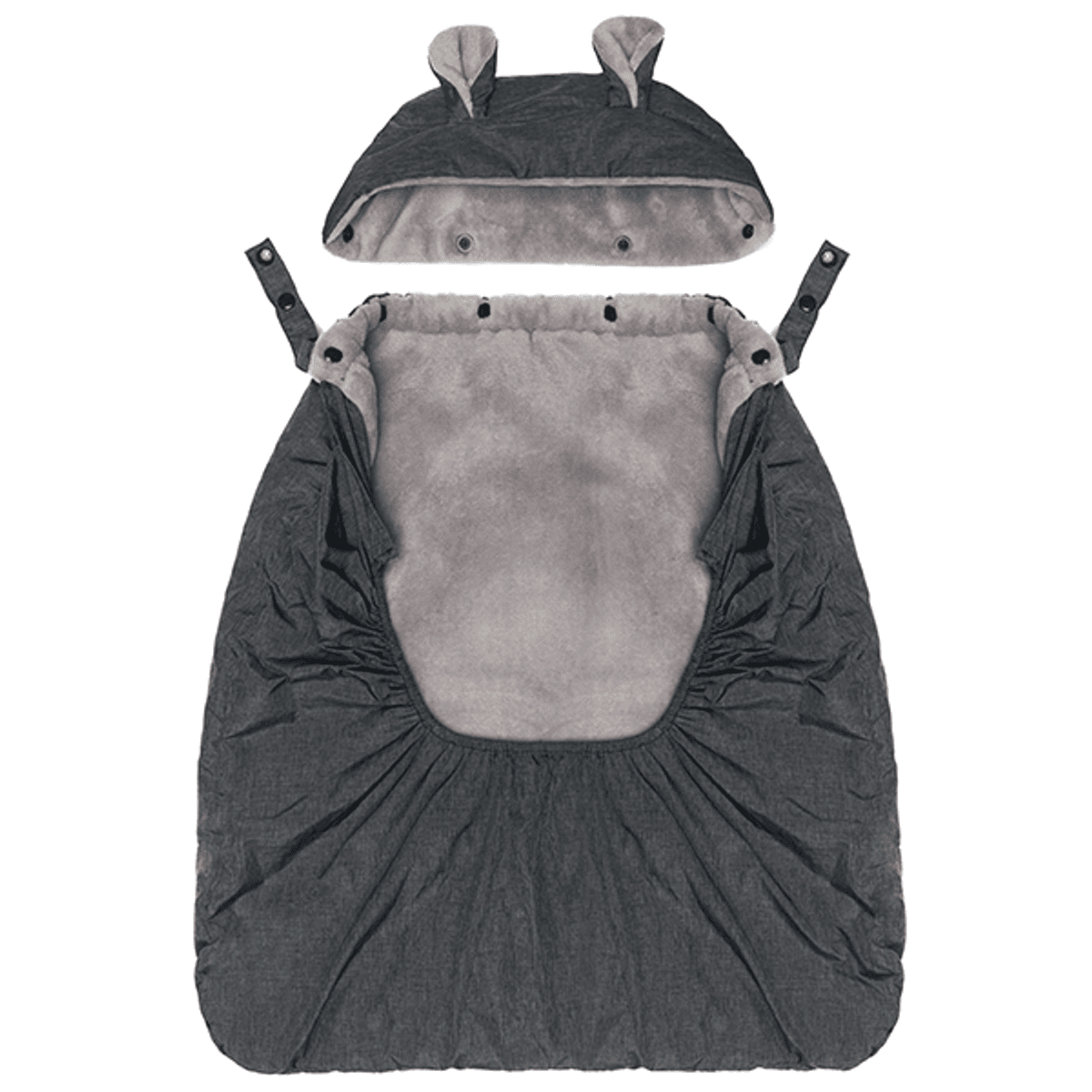 Fillikid | Bæresele Trekk | Coral Fleece | Grå