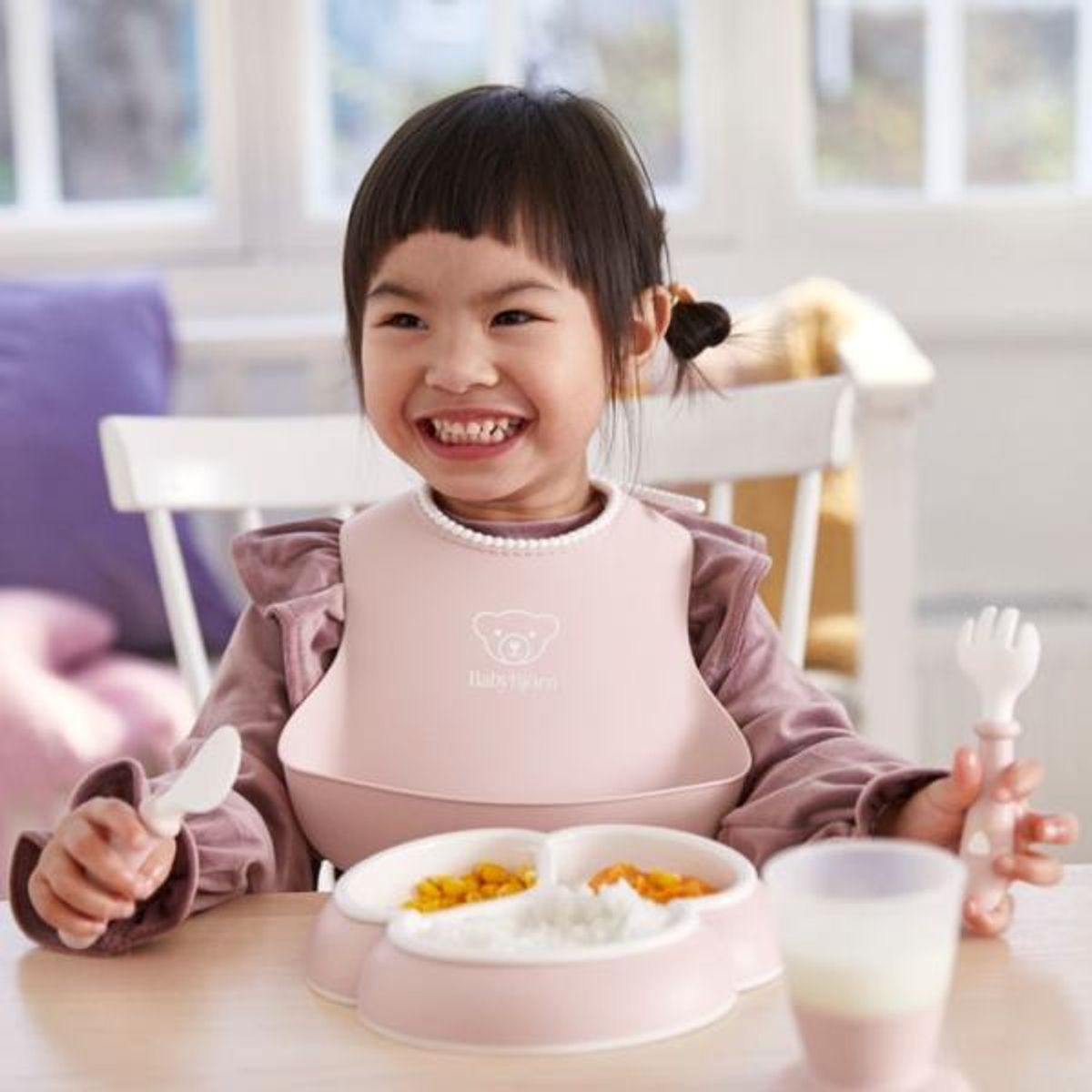 BabyBjörn | Smekke Soft | 2pk | Blek Rosa/Grå