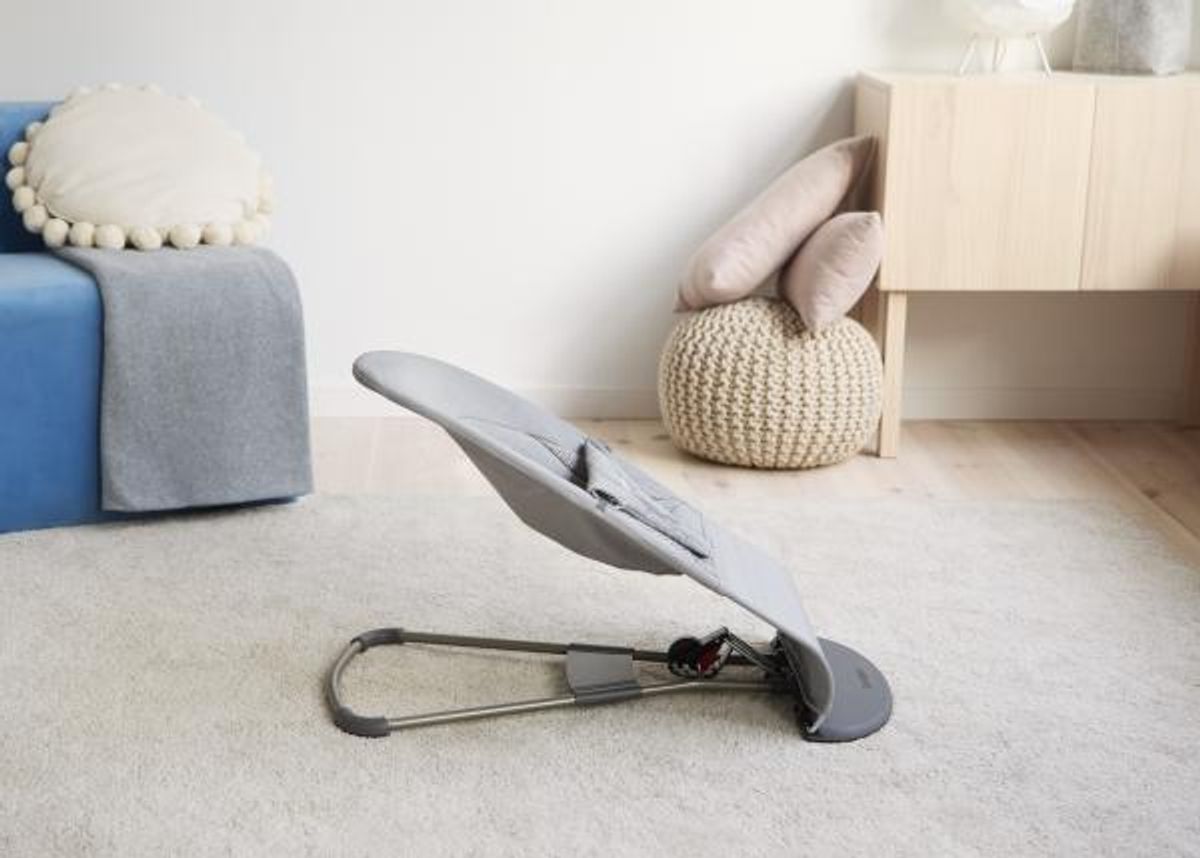 BabyBjörn | Vippestol Balance Soft | Vevd Jersey Tri-Fabric | Lysgrå