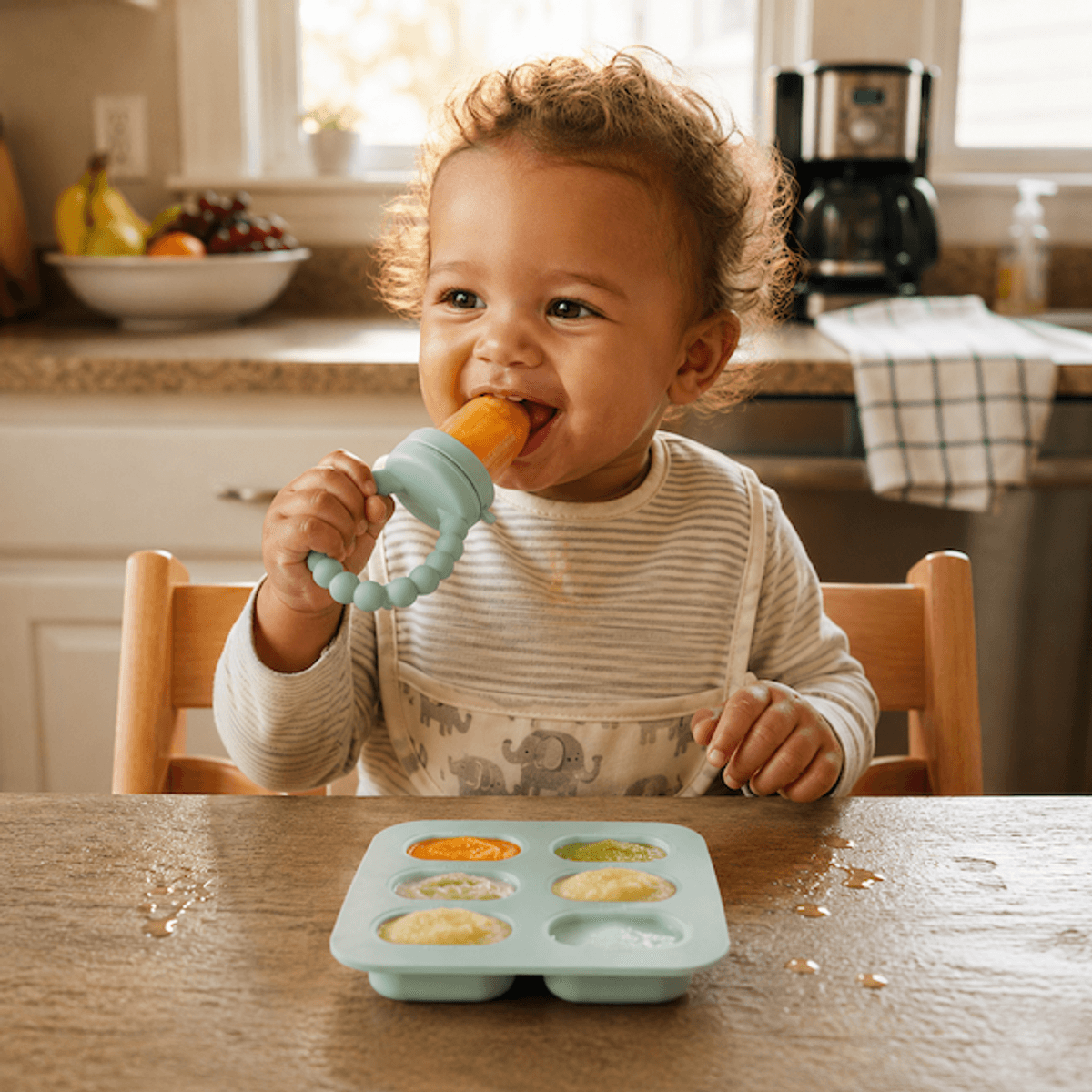 Troller Kids| Silikon Fruktnett og Frysebrett | Turkis