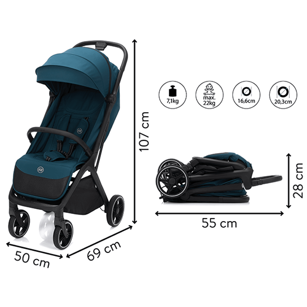 Fillikd | Cooper Reise Trille | Turkis